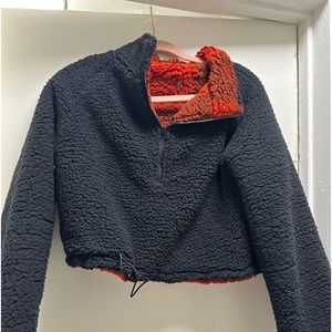 Faux Sherpa pullover
